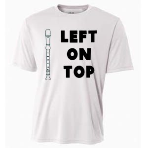 Left On Top Recorder Cooling Performance Crew T-Shirt