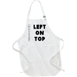 Left On Top Recorder Full-Length Apron With Pockets