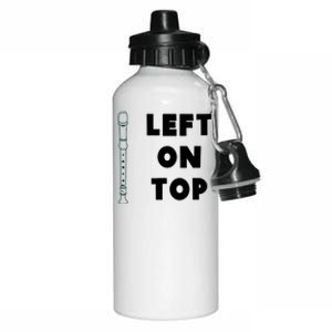 Left On Top Recorder Aluminum Water Bottle