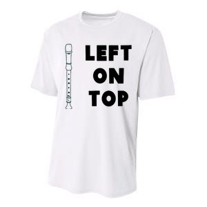 Left On Top Recorder Performance Sprint T-Shirt