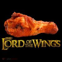 Lord Of The Wings Funny BBQ Chef Cook Chicken Wings T-Shirt