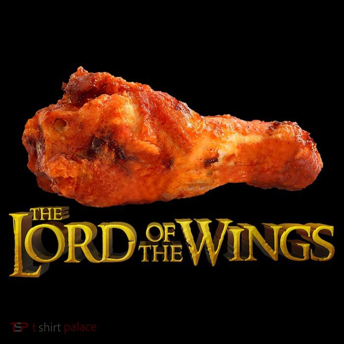 Lord Of The Wings Funny BBQ Chef Cook Chicken Wings T-Shirt
