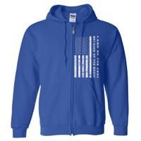 Land Of The Free Because Of The Brave American Flag Meaningful Gift Full Zip Hoodie