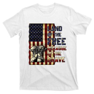 Land Of The Freebecause Of The Brave Memorial Day T-Shirt