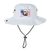 Land Of The Free Home Of The Brave Bald Eagle Us Flag Bucket Hat