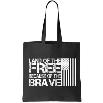 Land Of The Free Because Of The Brave Vintage Usa Flag Bag