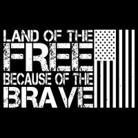 Land Of The Free Because Of The Brave Vintage Usa Flag Baby Bodysuit