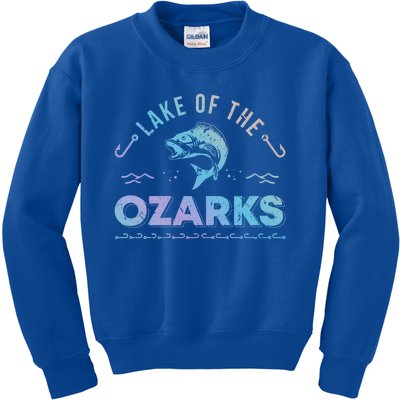 Lake Of The Ozarks Missouri Fishing Family Vacation Souvenir Gift Kids Sweatshirt