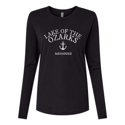 Lake Of The Ozarks  Missouri Lake Town Womens Cotton Relaxed Long Sleeve T-Shirt