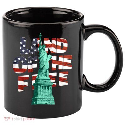 Land Of The Free Statue Of Liberty 11oz C Handle Ceramic Mug