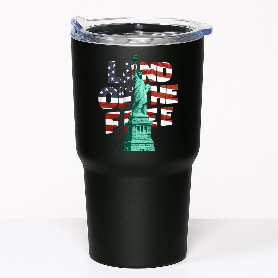 Land Of The Free Statue Of Liberty Tumbler