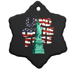 Land Of The Free Statue Of Liberty Ceramic Star Ornament