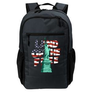 Land Of The Free Statue Of Liberty Daily Commute Backpack