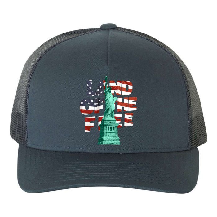 Land Of The Free Statue Of Liberty Yupoong Adult 5-Panel Trucker Hat