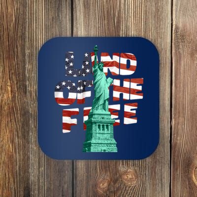 Land Of The Free Statue Of Liberty Coaster