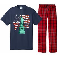 Land Of The Free Statue Of Liberty Pajama Set