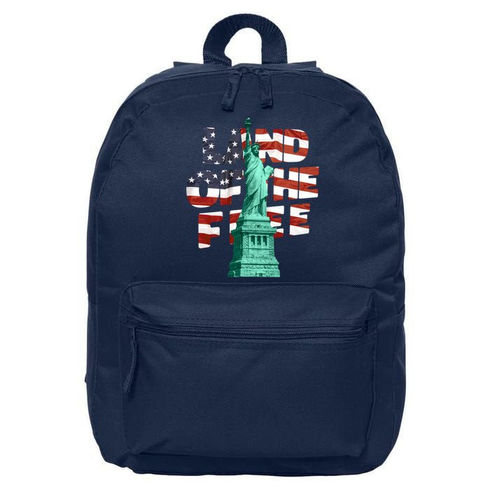 Land Of The Free Statue Of Liberty 16 in Basic Backpack