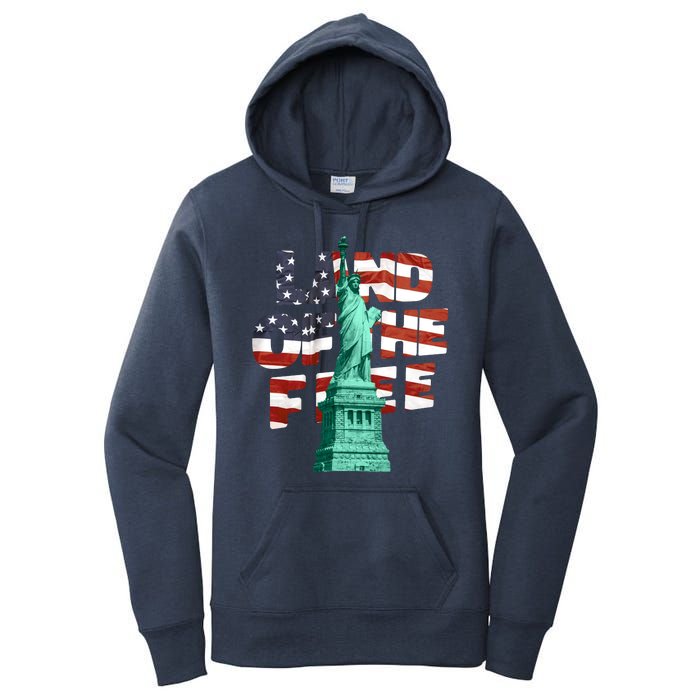 Land Of The Free Statue Of Liberty Women's Pullover Hoodie