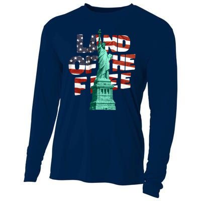 Land Of The Free Statue Of Liberty Cooling Performance Long Sleeve Crew