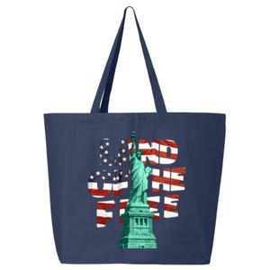 Land Of The Free Statue Of Liberty 25L Jumbo Tote