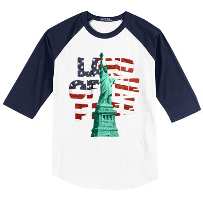 Land Of The Free Statue Of Liberty Baseball Sleeve Shirt