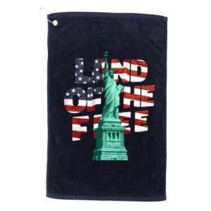 Land Of The Free Statue Of Liberty Platinum Collection Golf Towel