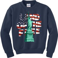 Land Of The Free Statue Of Liberty Kids Sweatshirt