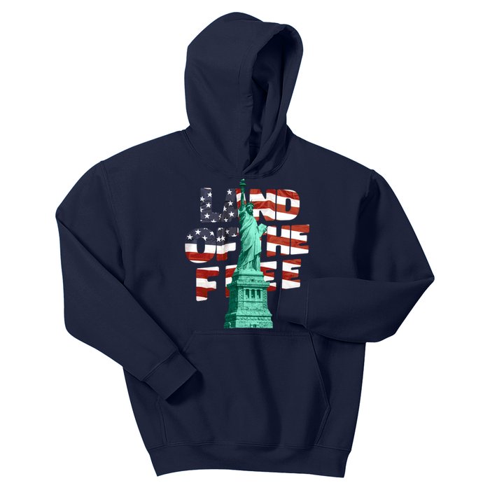 Land Of The Free Statue Of Liberty Kids Hoodie