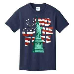 Land Of The Free Statue Of Liberty Kids T-Shirt