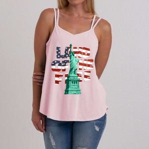 Land Of The Free Statue Of Liberty Women's Strappy Tank