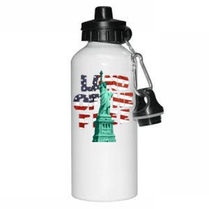 Land Of The Free Statue Of Liberty Aluminum Water Bottle