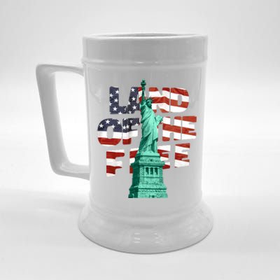 Land Of The Free Statue Of Liberty Beer Stein