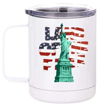 Land Of The Free Statue Of Liberty 12 oz Stainless Steel Tumbler Cup