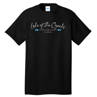 Lake Of The Ozarks Missouri Oars Graphic Tall T-Shirt