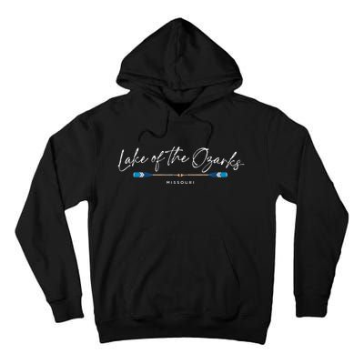 Lake Of The Ozarks Missouri Oars Graphic Tall Hoodie