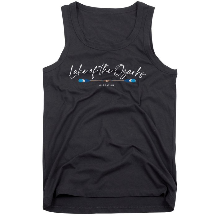 Lake Of The Ozarks Missouri Oars Graphic Tank Top