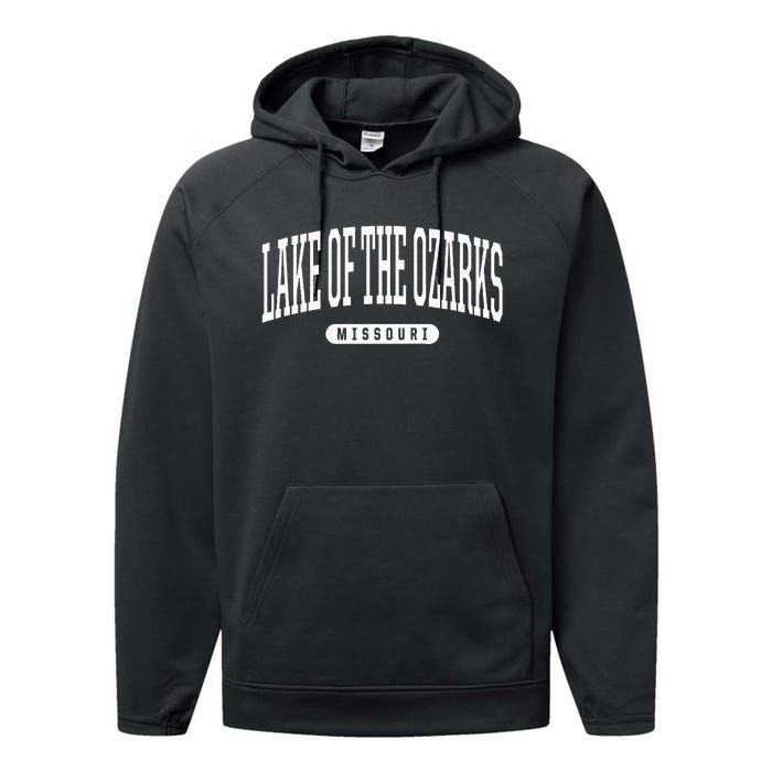 Lake Of The Ozarks Missouri Lake Of The Ozarks Performance Fleece Hoodie