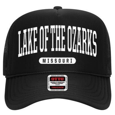 Lake Of The Ozarks Missouri Lake Of The Ozarks High Crown Mesh Back Trucker Hat