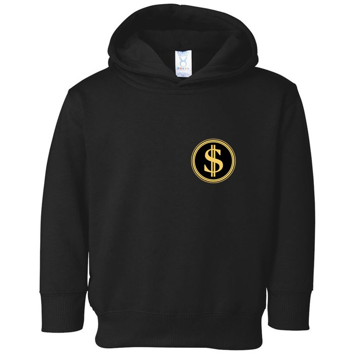 Logo Of The Department Of Government Efficiency Doge D.O.G.E. Front And Back Toddler Hoodie