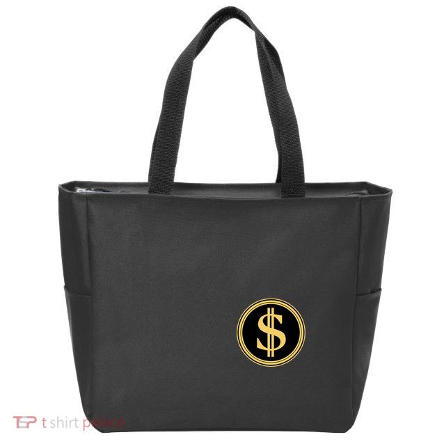 Logo Of The Department Of Government Efficiency Doge D.O.G.E. Front And Back Zip Tote Bag