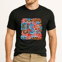Land Of The Free Because Of The Brave 4th Of July Leopard Gift Cooling Performance Crew T-Shirt