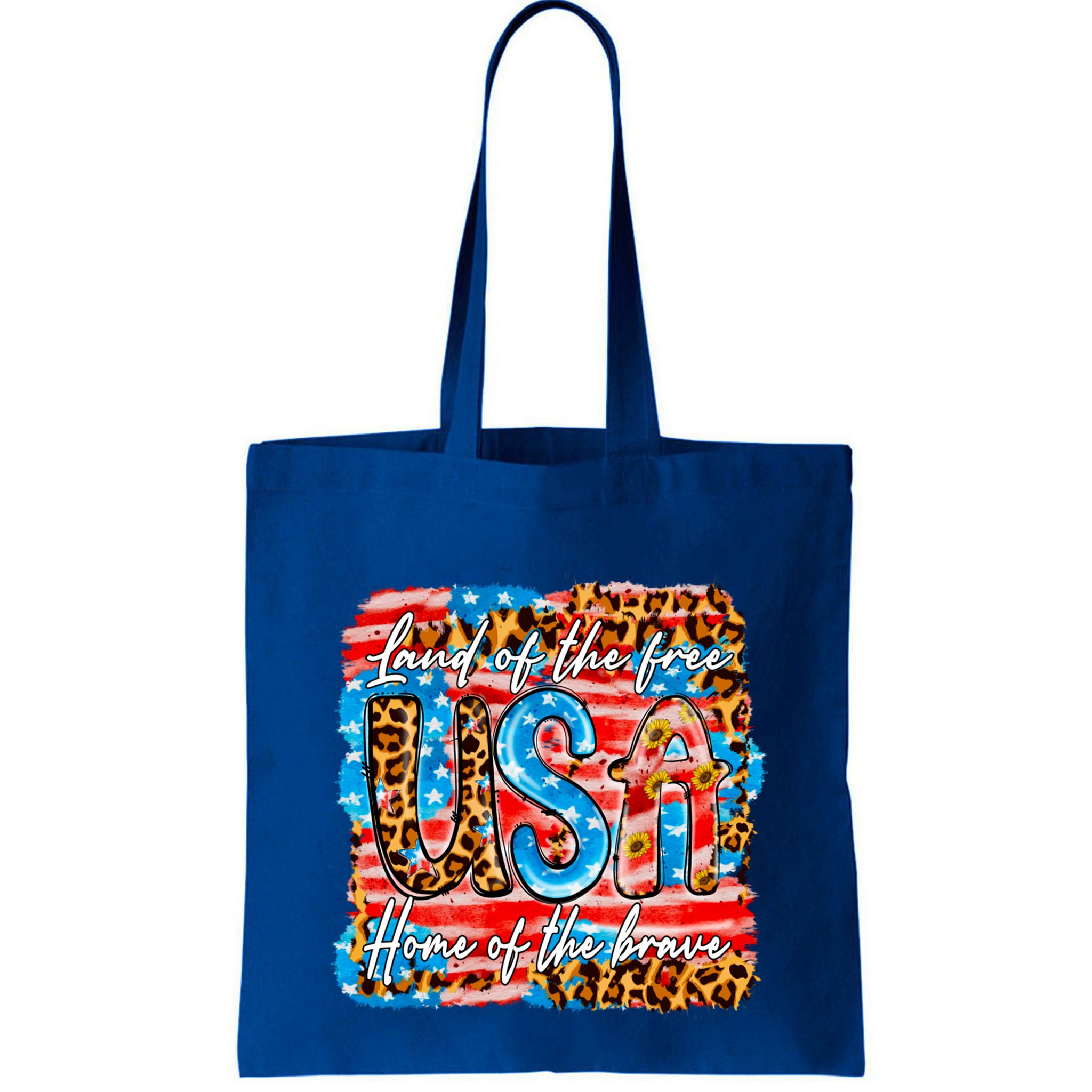 Land Of The Free Because Of The Brave 4th Of July Leopard Gift Bag