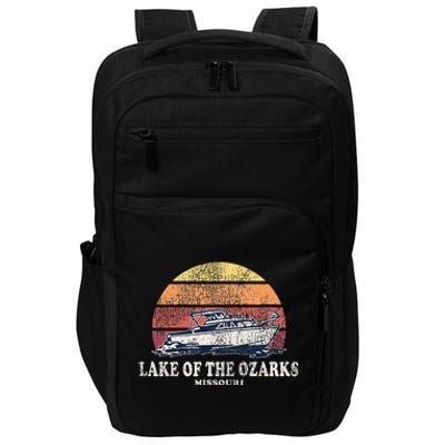 Lake Of The Ozarks Mo Vintage Boating 70s Impact Tech Backpack