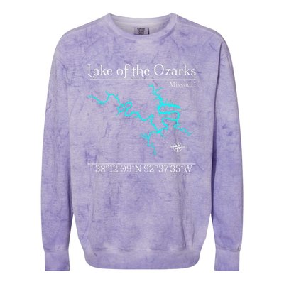 Lake Of The Ozarks Missouri Colorblast Crewneck Sweatshirt