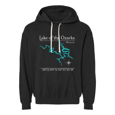 Lake Of The Ozarks Missouri Garment-Dyed Fleece Hoodie