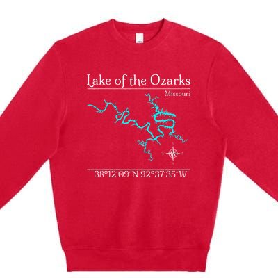 Lake Of The Ozarks Missouri Premium Crewneck Sweatshirt