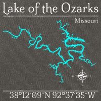 Lake Of The Ozarks Missouri Cotton Canvas Backpack