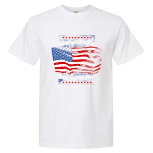 Land Of The Free Because Of The Brave Patriotic 4th Of July Cute Gift Garment-Dyed Heavyweight T-Shirt