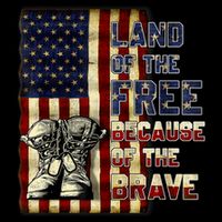 Land Of The Free,Because Of The Brave Memorial Day Patriotic Poster