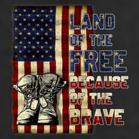 Land Of The Free,Because Of The Brave Memorial Day Patriotic Hat
